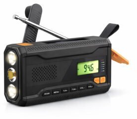 Renew Force RADIO NA KORBKĘ przenośne DYNAMO awaryjne LATARKA Powerbank SOS