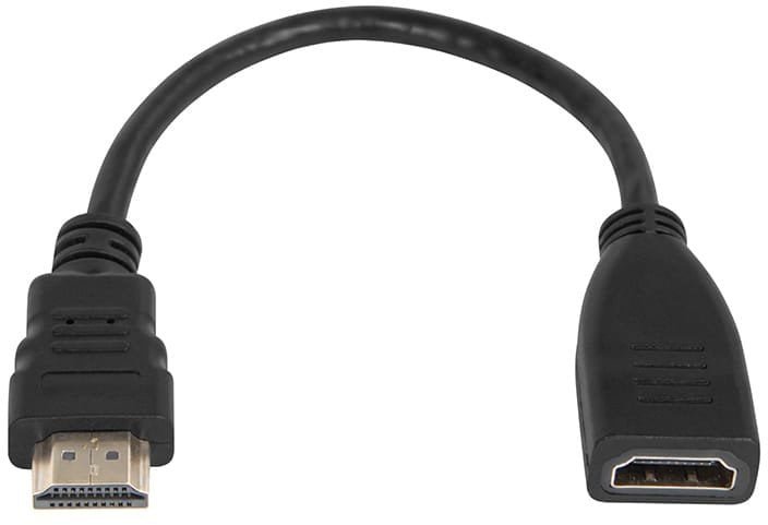 92-158# Przejście hdmi gniazdo hdmi-wtyk hdmi 0,2m