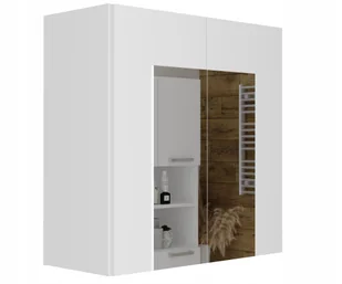 Szafka łazienkowa z lustrem Gosia 60 cm Biała - Szafki łazienkowe - miniaturka - grafika 1
