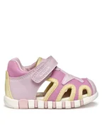 Buty dla dziewczynek - Geox Sandały B Sandal Iupidoo B5517C 0BC14 CE82M Różowy - miniaturka - grafika 1