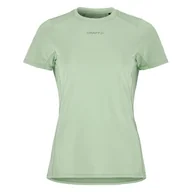 Koszulki i topy damskie - Damska Koszulka z krótkim rękawem CRAFT ADV ESSENCE SS TEE 2 W 1914798-630000 – Zielony - miniaturka - grafika 1