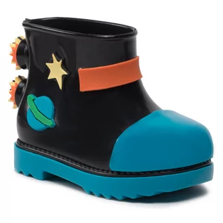 Buty dla dziewczynek - Kalosze Melissa - Mini Melissa Rain Boot + Fabula 33676 Blue/Black AF019 - grafika 1