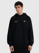 Bluzy męskie - 4F Bluza dresowa nierozpinana z kapturem męska - czarna L - miniaturka - grafika 1