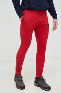Spodnie męskie - Helly Hansen spodnie dresowe kolor czerwony gładkie - grafika 1