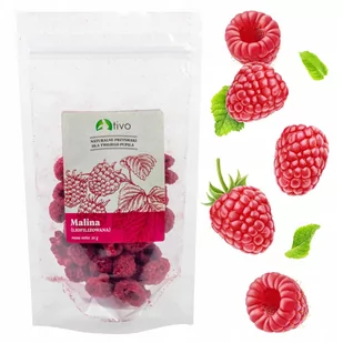 Naturalna malina liofilizowana 20g Tivo - dla gryzoni królika - Karma dla gryzoni - miniaturka - grafika 1