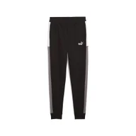 Odzież sportowa dziecięca - Młodzieżowe spodnie dresowe Essentials Block PUMA Black - miniaturka - grafika 1