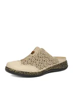 Klapki i japonki damskie - Rieker Klapki CEO-46376-60 Beżowy - miniaturka - grafika 1