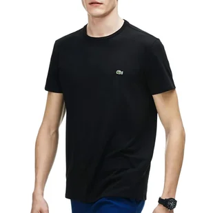 Koszulka Lacoste Crew Neck Pime Cotton Jersey TH6709-031 - czarna - Koszulki męskie - miniaturka - grafika 1
