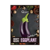 Maseczki do twarzy - Quret Beauty Recipe kojąca maska w płachcie Bakłażan 25g - miniaturka - grafika 1