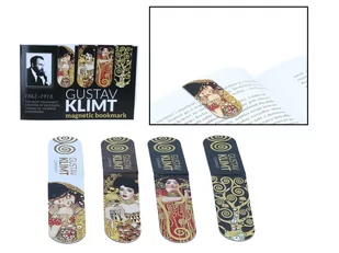 Kpl. 4 zakładek magnetycznych - G. Klimt (CARMANI) - Zakładki do książek - miniaturka - grafika 1