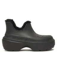 Śniegowce damskie - Śniegowce Crocs Stomp Lined Shorty Boot 210673 Czarny - miniaturka - grafika 1