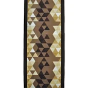 Dywany - CHODNIK NOWOCZESNY PODGUMOWANY NOLAN 80 BRĄZ TRÓJKĄTY 1024 - miniaturka - grafika 1