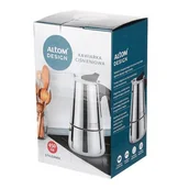 Zaparzacze i kawiarki - Kawiarka stalowa 450 ml na 9 filiżanek srebrny - miniaturka - grafika 1