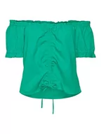 Spodenki damskie - VERO MODA Damskie szorty Vmmymilo Ss Offshoulder WVN Ga Top, jasnozielony, XS - miniaturka - grafika 1