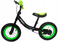 Rowerki biegowe - Rowerek biegowy R3 zielono-czarny R-Sport 12'' hamulec, dzwonek - miniaturka - grafika 1