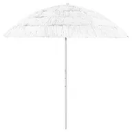 Parasole ogrodowe - vidaXL Parasol plażowy, biały, 240 cm vidaXL - miniaturka - grafika 1