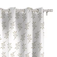 Firany i zasłony dla dzieci - Zasłona dla dzieci BUNNY BLISS wzór D248 | gałązki 150 x 160 cm tkanina standard - miniaturka - grafika 1