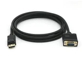 Adaptery i przejściówki - Equip 119338 adapter kablowy 2 m VGA (D-Sub) DisplayPort Czarny - miniaturka - grafika 1