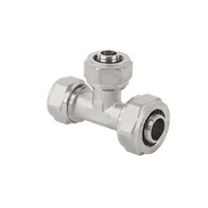 Łączniki, trójniki, kształtki - Trójnik Pex skręcany Redukcyjny 20 x 16 x 16 - miniaturka - grafika 1