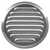 Rury i kanały wentylacyjne - Osłona wentylacyjna z siatką średnica 140 mm chrom - miniaturka - grafika 1