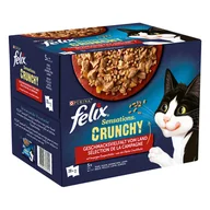 Mokra karma dla kotów - Felix Sensations Crunchy Crumbles z posypką, 20 x 85 g - Mięsna różnorodność - miniaturka - grafika 1