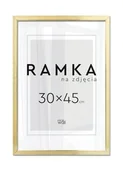 Ramki na zdjęcia - Ramka na zdjęcia 30x45 cm Złota - miniaturka - grafika 1