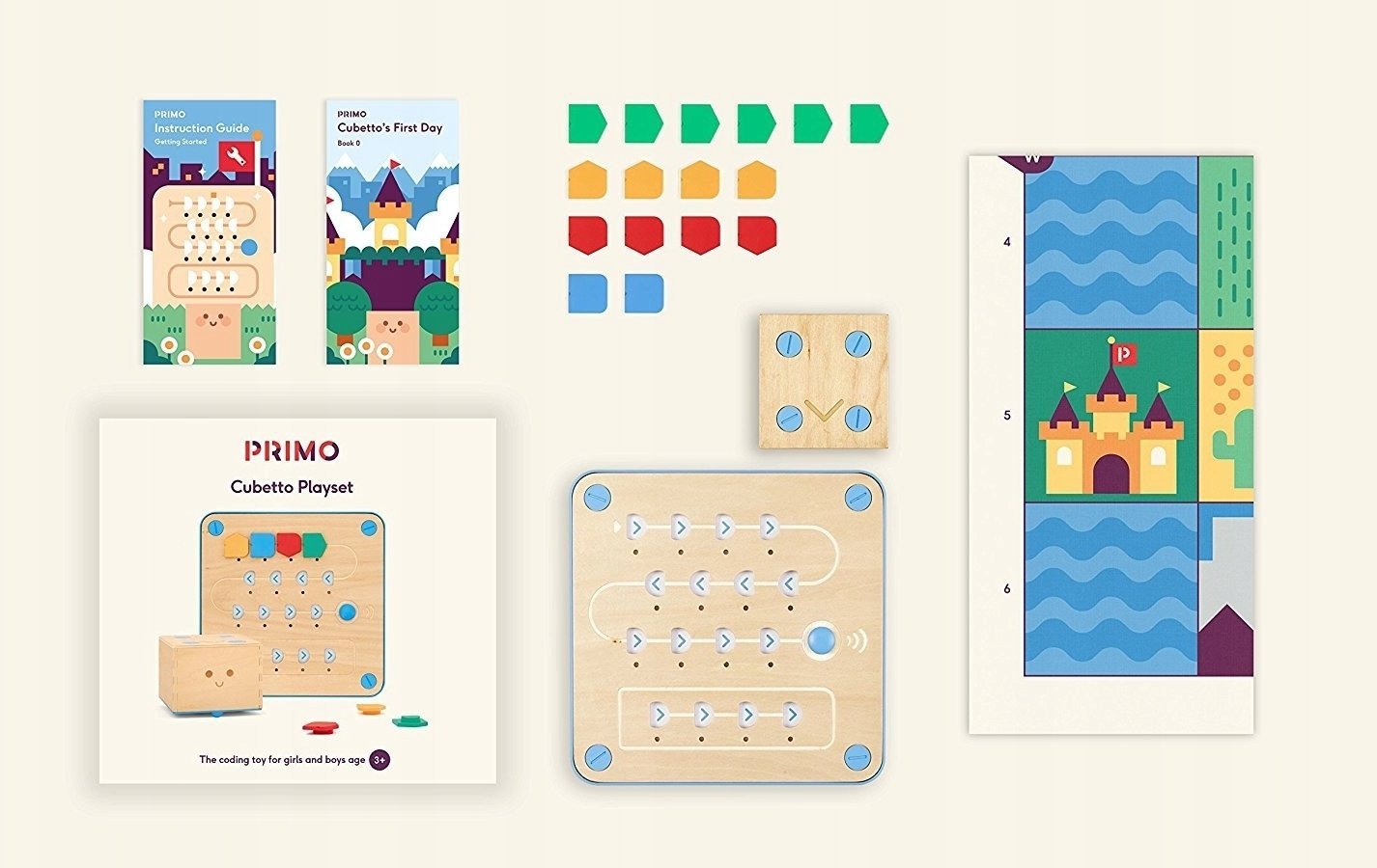 Primo Toys Cubetto Playset, 3 yrs, Multicolour