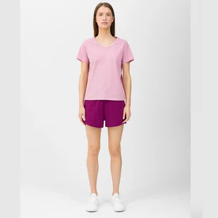 Spodenki 4F 4FWSS24TSHOF286 51S fioletowy XXL - Spodenki damskie - miniaturka - grafika 1