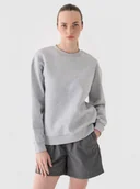 Bluzy damskie - Damska bluza nierozpinana bez kaptura Outhorn OTHWAW24TSWSF1682 - szara - miniaturka - grafika 1