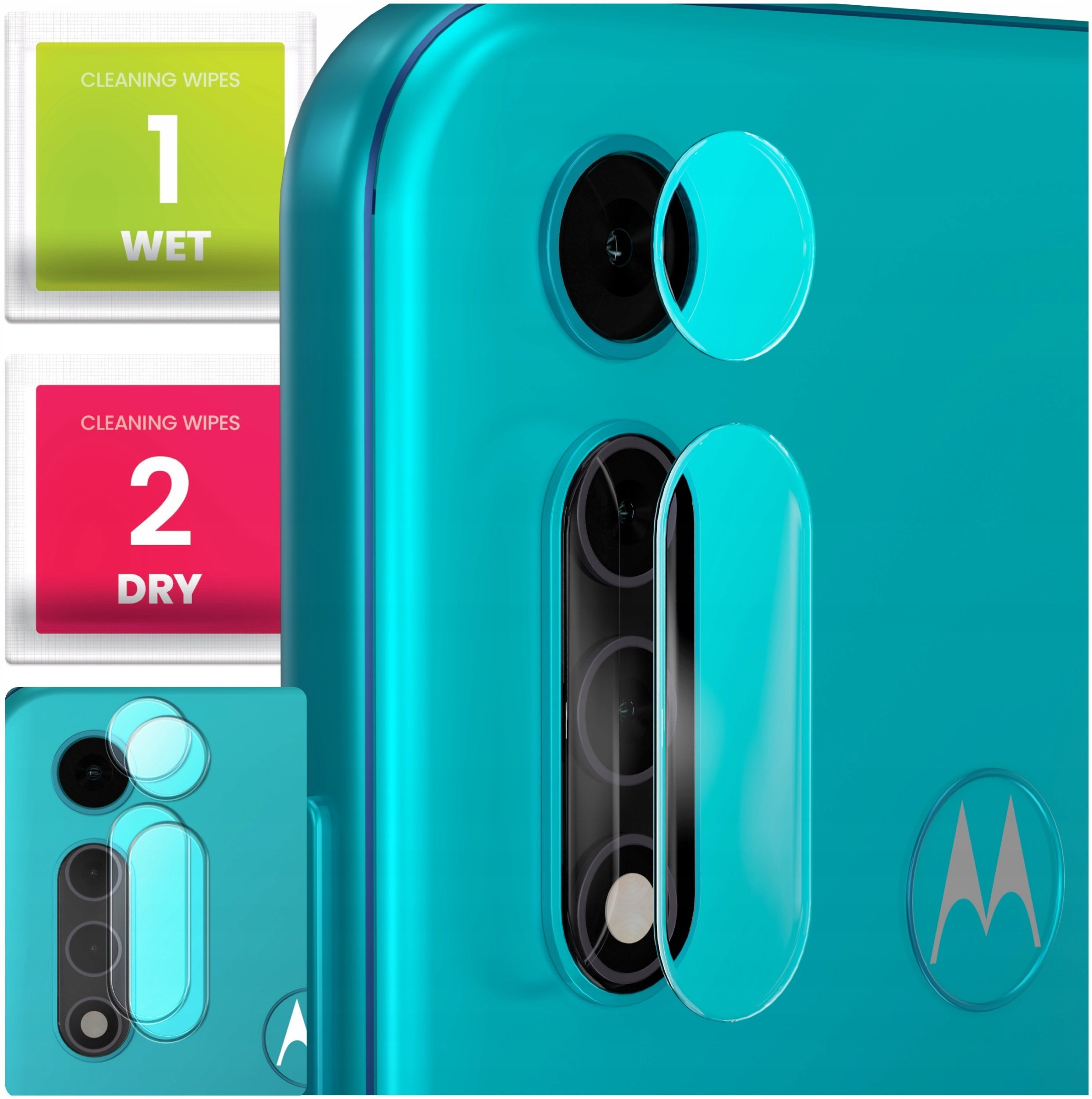 2-PAK Szkło Na Aparat Do Moto G8 Power Lite Hartowane, Na Obiektyw, 9H