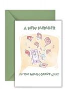 Kartki okolicznościowe i zaproszenia - Kartka na Baby Shower Narodziny Grupowy Chat - miniaturka - grafika 1