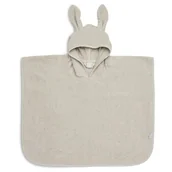 Okrycia kąpielowe dla dzieci - Jollein ponczo kąpielowe z kapturem 65x62 cm Króliczek RABBIT Nougat - miniaturka - grafika 1