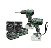 Zestawy elektronarzędzi - Hikoki KC18DE WJZ akumulatorowy 2-narzędziowy zestaw 36V/18V 2x5,0Ah Li-Ion (DS18DE+WR18DH) w walizce HitSystem - miniaturka - grafika 1