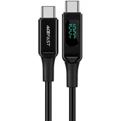 Kable USB - Acefast kabel USB Typ C - USB Typ C 2m, 100W (20V/5A) czarny (C6-03 Black) C6-03-C-C black - miniaturka - grafika 1