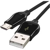 Kable USB - EMOS Kabel USB Przewód Quick Charge 2A USB 2.0 High Speed 1m USB microUSB SM7004B - miniaturka - grafika 1