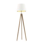 Lampy stojące - Lysne Aruba Gold lampa podłogowa 1-punktowa dąb/mix kolorów abażurów 15606_dab_gold - miniaturka - grafika 1