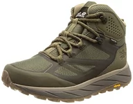 Buty trekkingowe męskie - Jack Wolfskin Męskie buty trekkingowe Terraventure Texapore Mid M, brązowy/beżowy, 10/11 UK - miniaturka - grafika 1