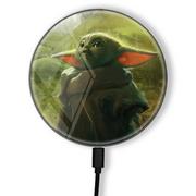 Ładowarki do telefonów - Ładowarka Indukcyjna Baby Yoda 017 Star Wars Zielony - miniaturka - grafika 1