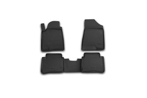 Element Dokładnie dopasowane dywaniki gumowe premium 3D pasujące do Nissan Teana II 2008-2014, szare
