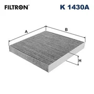 Filtry kabinowe - Filtr, wentylacja przestrzeni pasażerskiej Filtron K 1430A - miniaturka - grafika 1
