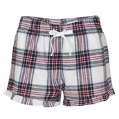 Piżamy damskie - Spodenki Do Spania Dół Od Piżamy Szorty W Kratkę Różowe L - miniaturka - grafika 1