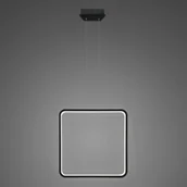 Lampy sufitowe - Lampa wisząca Ledowe Kwadraty No. 1 X Φ60 in 4k czarna ściemnialna Altavola Design - miniaturka - grafika 1