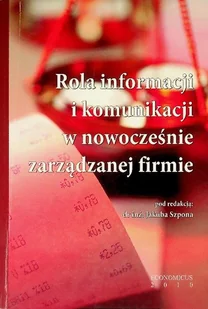 Rola informacji i komunikacji w nowocześnie zarządzanej firmie - Biznes - miniaturka - grafika 1