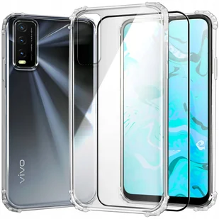 Etui Pancerne Do Iphone 14 Pro | Case Silikon Gumowe Slim Shock + Szkło - Etui i futerały do telefonów - miniaturka - grafika 1