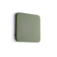 Płyty i maty izolacyjne - Panel akustyczny POLY, zaokrąglone rogi, 600x600x56 mm, ścienny, zielony - miniaturka - grafika 1