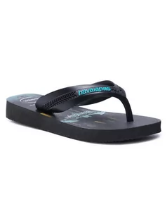 Buty dla dziewczynek - Havaianas Japonki Max Herois 41303023983 Czarny - grafika 1