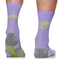 Skarpetki męskie - Skarpety biegowe Running Raid Long I BELIEVE I CAN FLY oddychające, chroniące przed otarciami, 39-42 - miniaturka - grafika 1