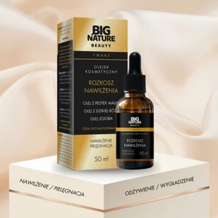 Big Nature Olejek do twarzy Rozkosz Nawilżenia (olej z malin, róży, jojoba) 50 ml - olej kosmetyczny - Olejki do mycia twarzy - miniaturka - grafika 1