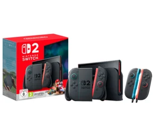 Nintendo Switch 2 Joy-Con Czarny + Mario Kart World + Joy-Con 2 Pair (2szt - Konsole Nintendo - miniaturka - grafika 1
