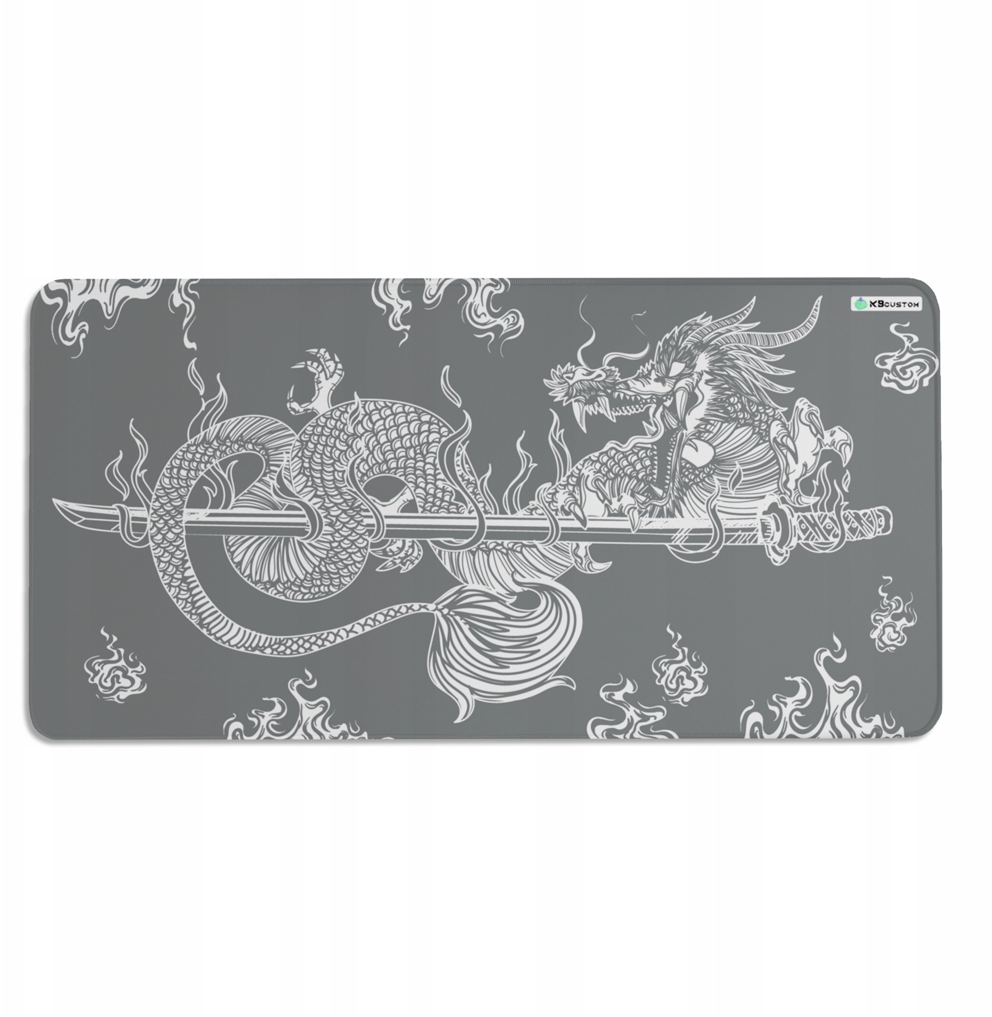 Podkładka KBcustom DUŻA PODKŁADKA MATA POD MYSZKĘ MYSZ 120x60cm XXXL KBcustom Biurko Dragon 14
